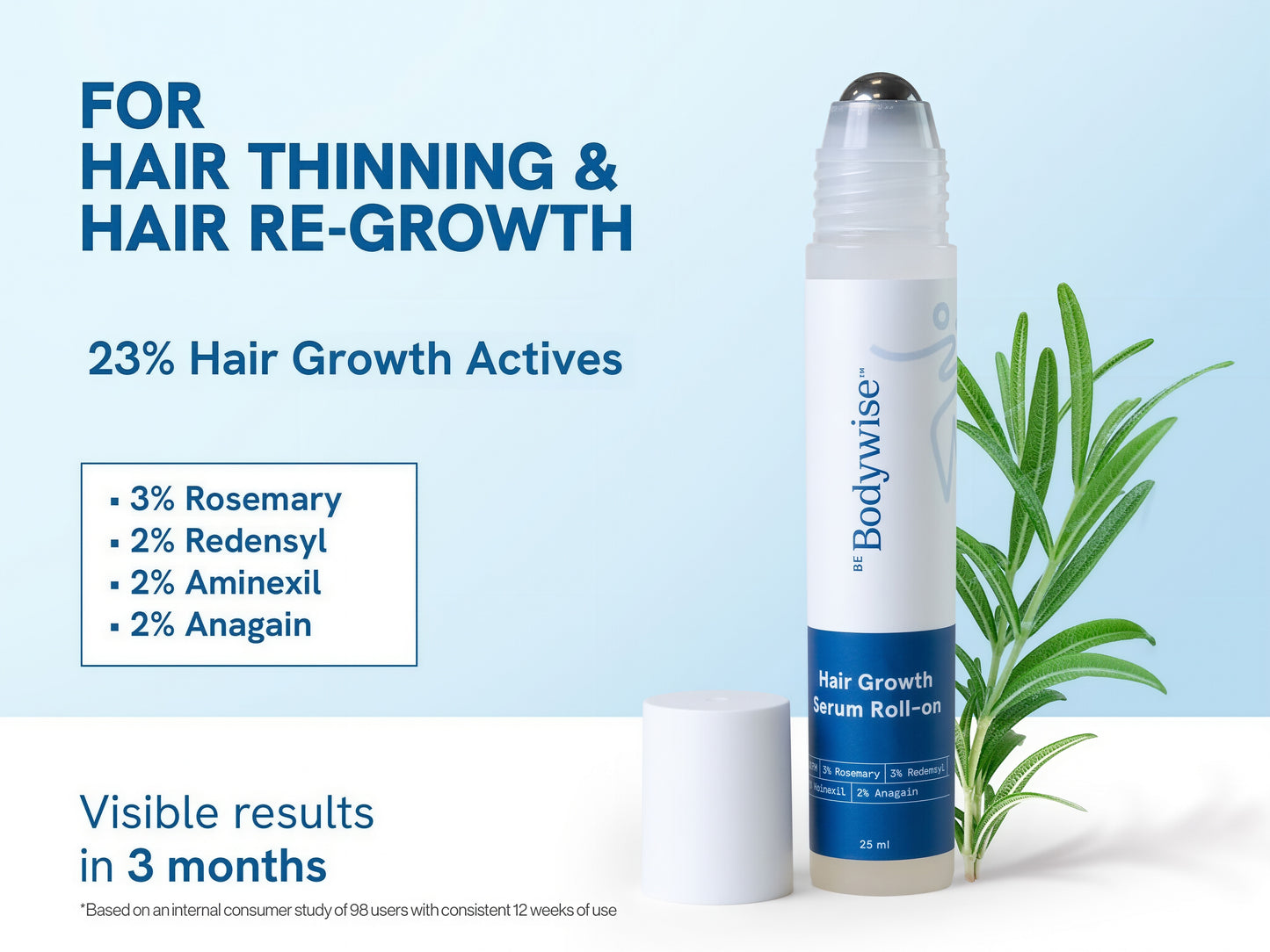 Be Bodywise Hair Growth Serum Roll On